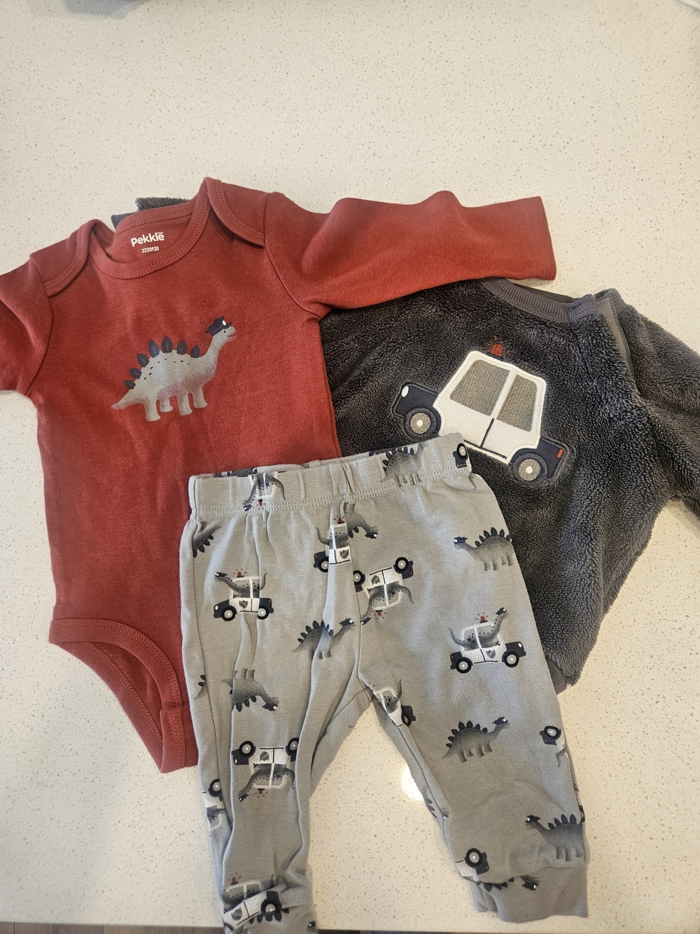Pekkle Boys 3 Piece Set 6 Months
